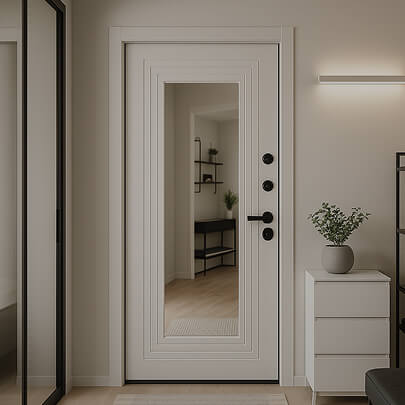 Двери с зеркалом