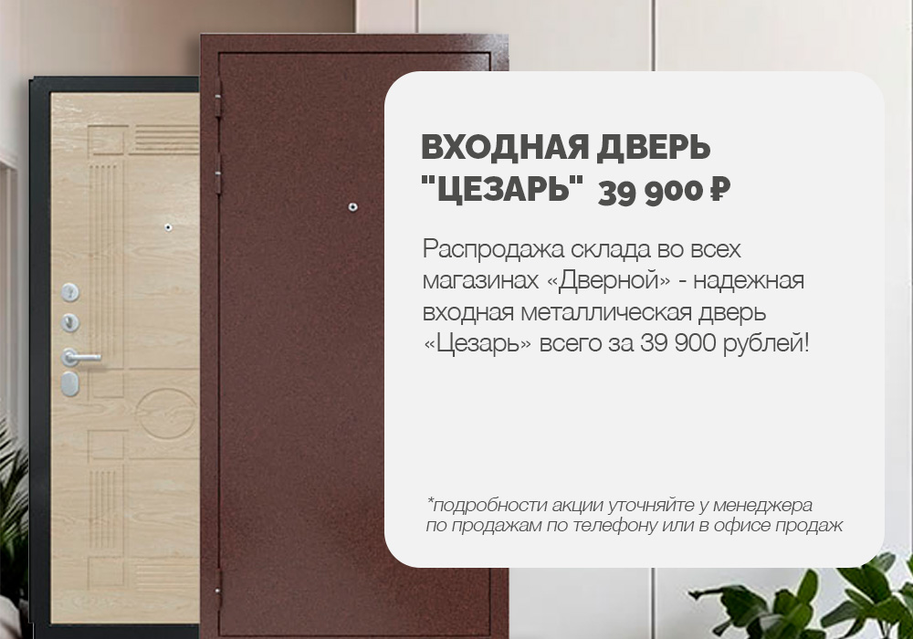 Распродажа склада дверь цезарь за 39900 рублей